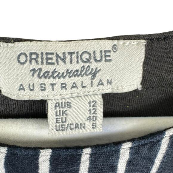 Orientique Naturally Australian Colorful Abstract Print 3/4 Sleeve Blouse Size S - Picture 4 of 6